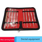 10Pcs Wax Carving Tool Set Stainless Steel Versatile Kit Dental Instrument Denta