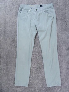 Adriano Goldschmied AG Pants Womens 29R Teal The Stevie Slim Straight Corduroy - Picture 1 of 12