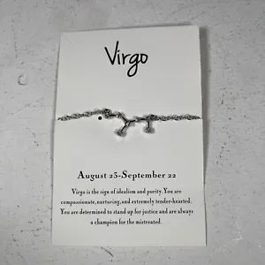 Birth Star Sign Bracelet | Virgo | Silver Tone Charm Jewellery Gift - Picture 1 of 3