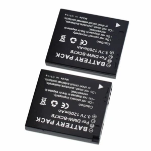 2x DMW-BCK7E for PANASONIC Lumix DMC-FS45 FS40 FT20 FX78 FX80 FH2 FH4 FH6 S1 - Picture 1 of 7