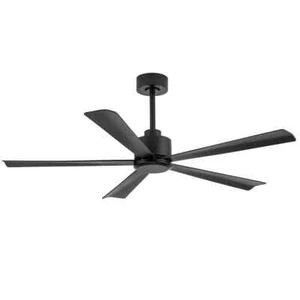 Breezary Melony 52 in. 6-Speed Indoor Black Ceiling Fans with Remote Control - Picture 1 of 11