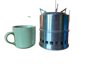 Wood Burning Camping Stove HH-16 (Top Lit Up Draft) boils water in 2 minutes - Picture 1 of 1