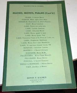 Johannes Ockeghem Missa Mi-Mi Kalmus Vocal Series - Picture 1 of 4
