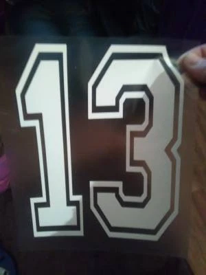 custom  vinyl iron on transfers WHITE HTV A5 (120x180mm) Any events taken  - Image 1 of 3