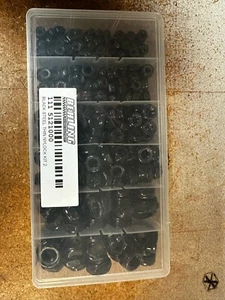 Steel Nyloc Nut Kit Fine Thread50 Black With Case - Picture 1 of 2