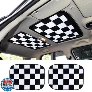 Paclvio 2 Stück Auto Schiebedach Sonnenschutz, Autodachplane, Faltbarer UV Reflektor Refl - Bild 1 von 5