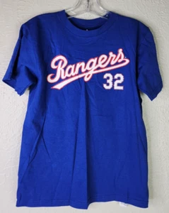 NWT MLB Players Choice Texas Rangers #32 Josh Hamilton T Shirt Youth Medium VTG - Picture 1 of 16