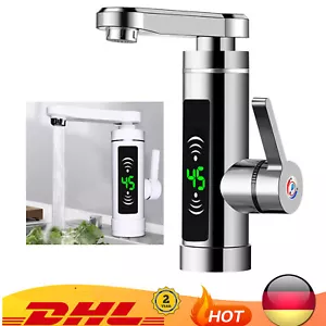 3000W Instant Electric Faucet Kitchen Bathroom Hot Water Heater Digital Display - Afbeelding 1 van 17