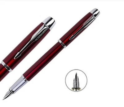 Excellent Red Parker IM Series Fine (F) Nib Fountain Pens Classic Nib No Box - Image 1 of 4
