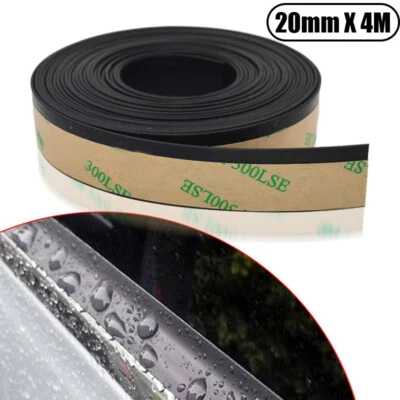 4M Car Front Rear Side Window Trim Edge Moulding Rubber Sealing Strip Universal - Image 1 of 4