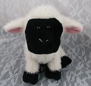 Ganz Webkinz Lamb White Black Sheep Farm No Game Code 10" Plush Stuffed Plushie - Picture 1 of 9