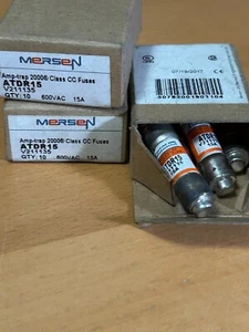 New (Lot of 26) Ferraz Shawmut MERSEN ATDR-15 ATDR15 TIME DELAY Fuse - Picture 1 of 2
