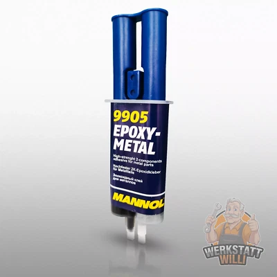 MANNOL FLÜSSIG METALL 2K EPOXIDHARZ KLEBER FÜLLEN SPACHTEL KLEBEN EPOXY 30g - Bild 1 von 4