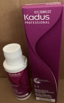 Color de cabello permanente Kadus (elige tu color + bonificación de desarrollador de 20 vol) Foto 1 de 2