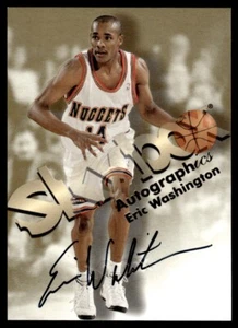 1998-99 SkyBox Premium Autographics Eric Washington Auto Denver Nuggets #NNO - Picture 1 of 2