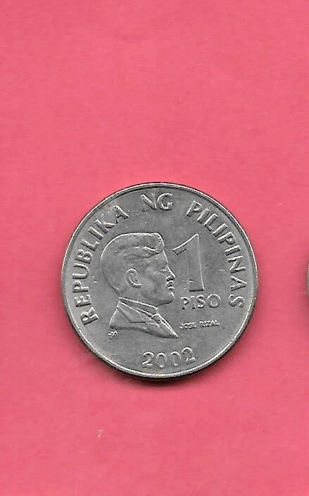 PHILIPPINES KM269 2002 XF-SUPER fine-nice  LARGE CIRCULATED PISO COIN - Image 1 of 1