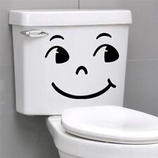 Big Eyes Smile Face Toilet Stickers Wall Decoration DYI Vinyl Home Decals Design