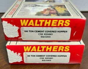 Walthers CSXT Covered hopper car HO Scale Lot (2 cars)