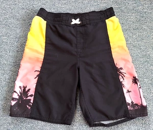 Old Navy Swim Trunks Elastic Drawstring Palm Tree Boys L 10-12 - Picture 1 of 5