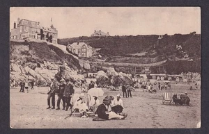 Wales Glamorgan Swansea Gower LANGLAND BAY beach scene used 1923 postcard - Picture 1 of 2