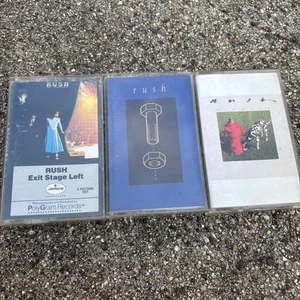 Rush 3 Cassette Lot: Signals (1982), Exit Stage Left (1981), Counterparts (1993) - Foto 1 di 4