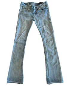Rock & Roll Cowgirl Jeans Rival Low Rise Damen 27x36 hellblau Bootcut - Bild 1 von 8