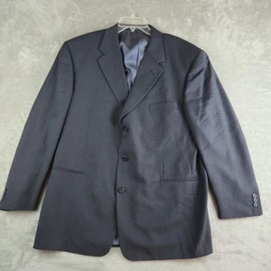 Vintage Jhane Barnes Blazer Jacket Mens 44R Navy Blue 3 Buttons Professional - Picture 1 of 19