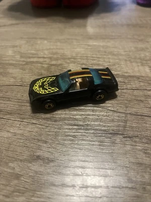 Vintage Hot Wheels 1977 Black Hot Bird Pontiac Trans Am GHO Hong Kong Gold Ones - Image 1 of 4