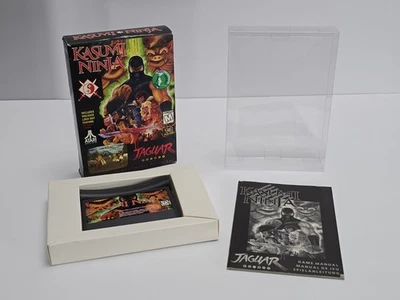 Kasumi Ninja (Atari Jaguar, 1994) Complete CIB w/ Manual & Protector Case - Image 1 of 4
