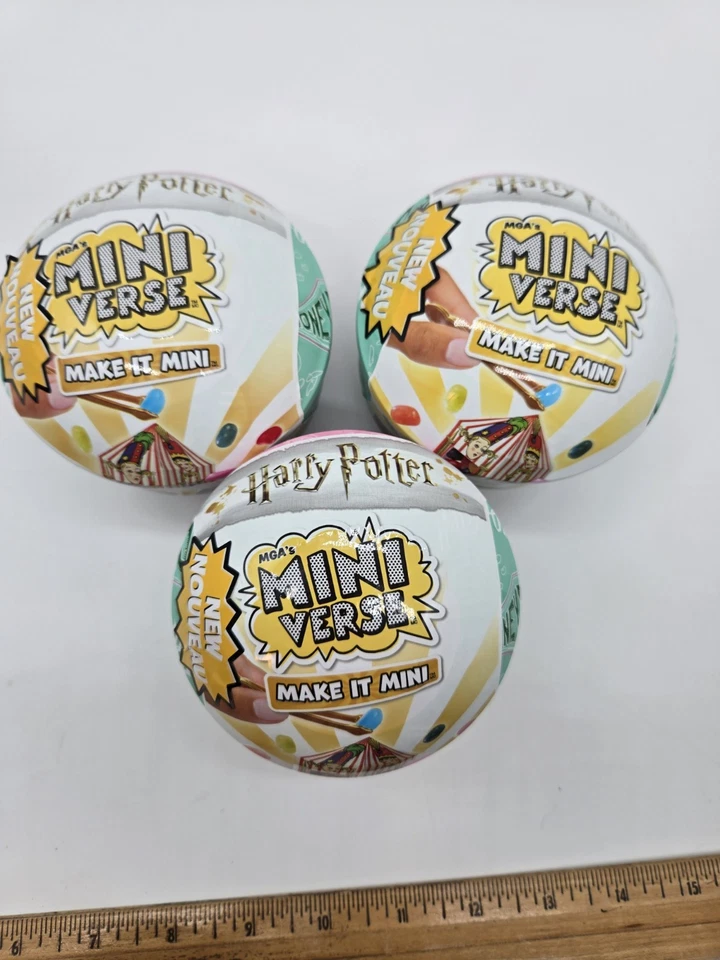 6 MGA’S Mini Verse Make It Mini Harry Potter Honeydukes Mystery Ball Miniverse