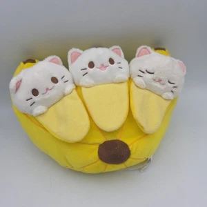 Funko Bananya Kitty Lives in a Banana Plush 12" 3 Cats Kittens Crunchy Roll... - Picture 1 of 9