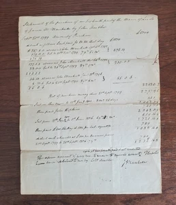 UNIQUE MANUSCRIPT JOHN AMBLER PURCHASE OF LAND IN THE MANOR OF LEEDS VIRGINIA - Picture 1 of 3