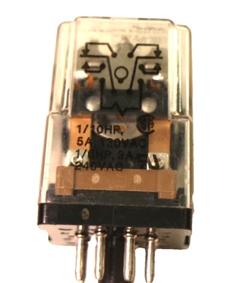 AMF Potter Bromfield KRPA11DY  12V DC Relay 5A,120VAC,1/6HP,3A, 240VAC - Image 1 of 4
