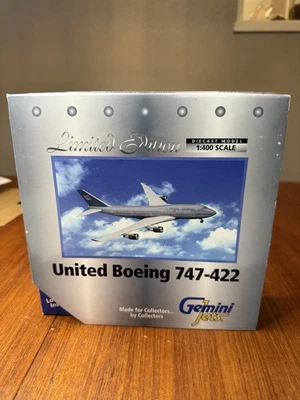 Jatos Gemini 1:400 Boeing 747-400 United Airlines Battleship cinza N197UA. Novo na caixa - Imagem 1 de 4