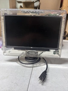 Vtg Clear Prison TV AMPD 13.3 LED Television Tested Working Jail Time Tv WORKS - Picture 1 of 8