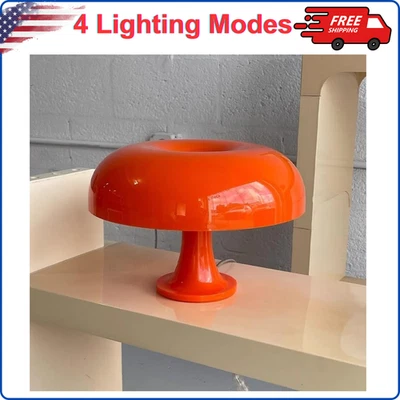 Lámpara de mesa de setas regulable con 4 modos de iluminación escritorio retro con forma de pantalla de setas Foto 1 de 4