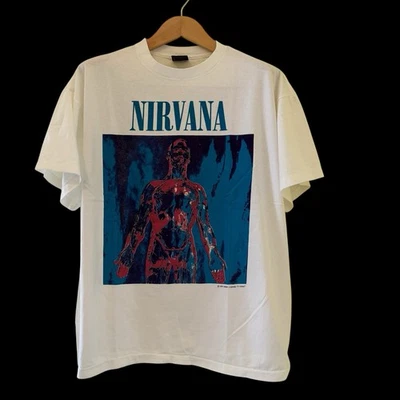 1993 Nirvana astilla XL camiseta hombre en útero Kurt Cobain vintage reimpresión moderna Foto 1 de 4