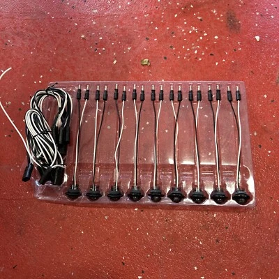 Recon 264227AMBK Smoke 9 LED Air Dam Running Lights - Image 1 of 4