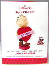 Linus's Big Heart Valentine 2014 Hallmark Christmas Holiday Ornament NIB Peanuts