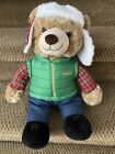 2019  Belkie Plush Teddy Bear Holiday Christmas Belk Toy Doll Plaid Hat Vest
