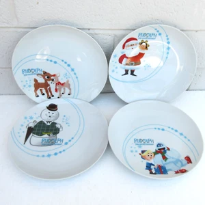 Set of 4 RUDOLPH THE RED-NOSED REINDEER Plates Limited Edition 8” Xmas Vandor - Picture 1 of 14