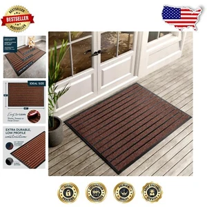 Stylish Water-Resistant Entry Rug - Low Profile 47''x32'' For High Traffic - Picture 1 of 11