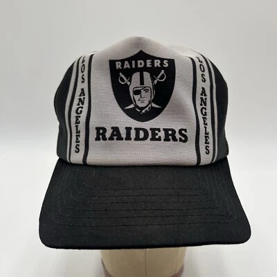 De colección Años 80 90 Adulto NFL Los Angeles Raiders Camionero Malla Snapback Sombrero EE. UU. Foto 1 de 4