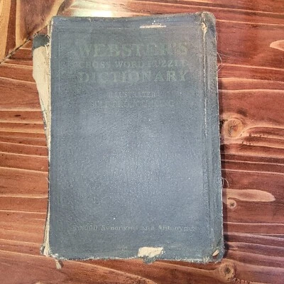 1925 Webster's Cross-Word Puzzle Dictionary Illustrated-Self-Pronouncing - Image 1 of 4