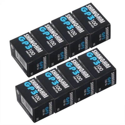 8 Rolls Shanghai B&W B/W GP3 135 35mm Negative Film 36EXP ISO 100 Fresh - Image 1 of 4