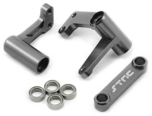 STRC ST3743XGM GUNMETAL ALUMINUM STEERING BELLCRANK Traxxas Slash Rustler Bandit - Picture 1 of 1