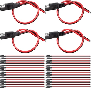 Connectors Cable, Compatible w/ SAE 30cm, Single Plug, Quick Disconnect Power - Picture 1 of 15