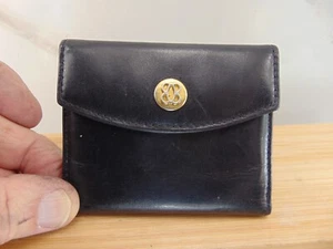 Bosca MADE IN USA BLACK Leather SMALL Woman’s Wallet Used In Great Condition - Picture 1 of 7