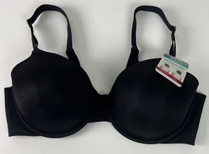Vanity Fair Bra 75312FF Radiant 40D Diamond Full Coverage Smooth UW Black B36 - Picture 1 of 14