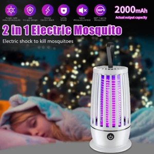 USB Mosquito Kill Light Control Lamp Electronic Fly Bug Insect Zapper Trap Pest - Picture 1 of 13